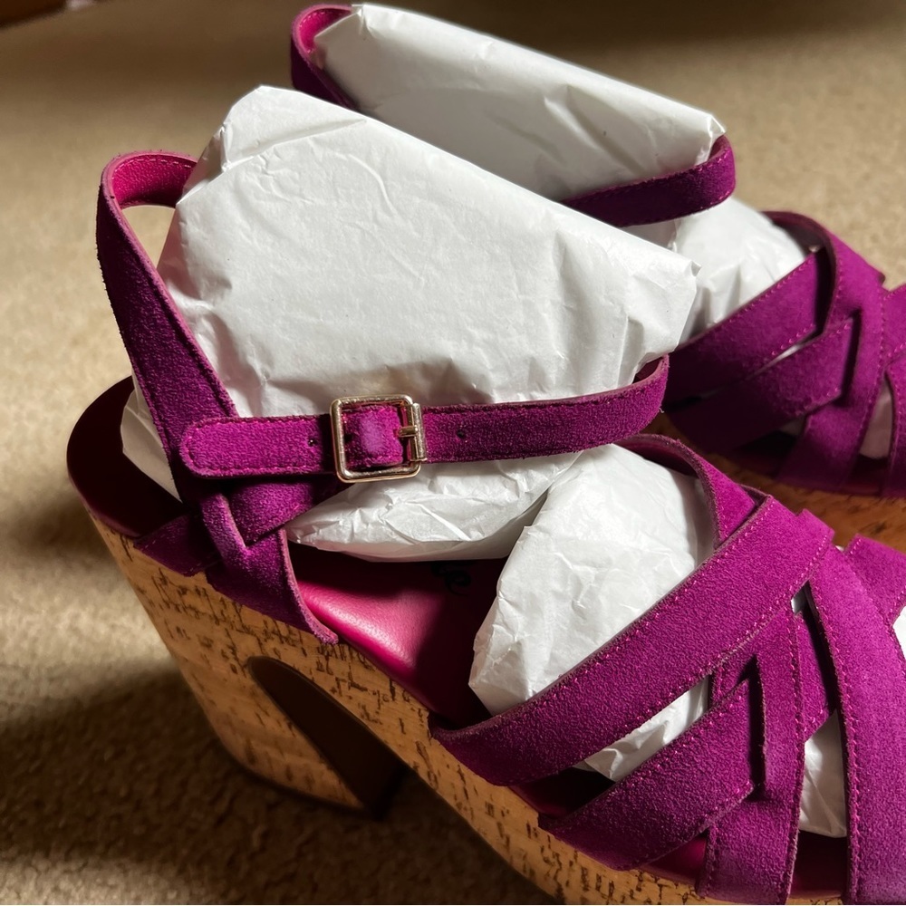 Free People Purple Platform Sandals - Picture 3 of 12